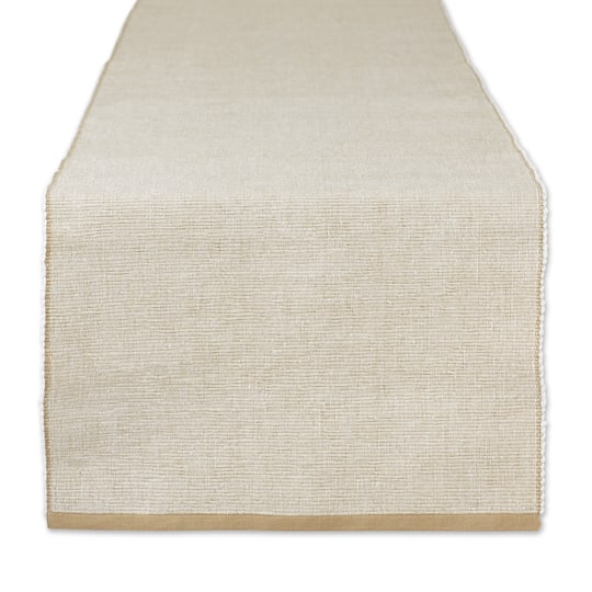 DII® 72" Chambray Ribbed Cotton Table Runner